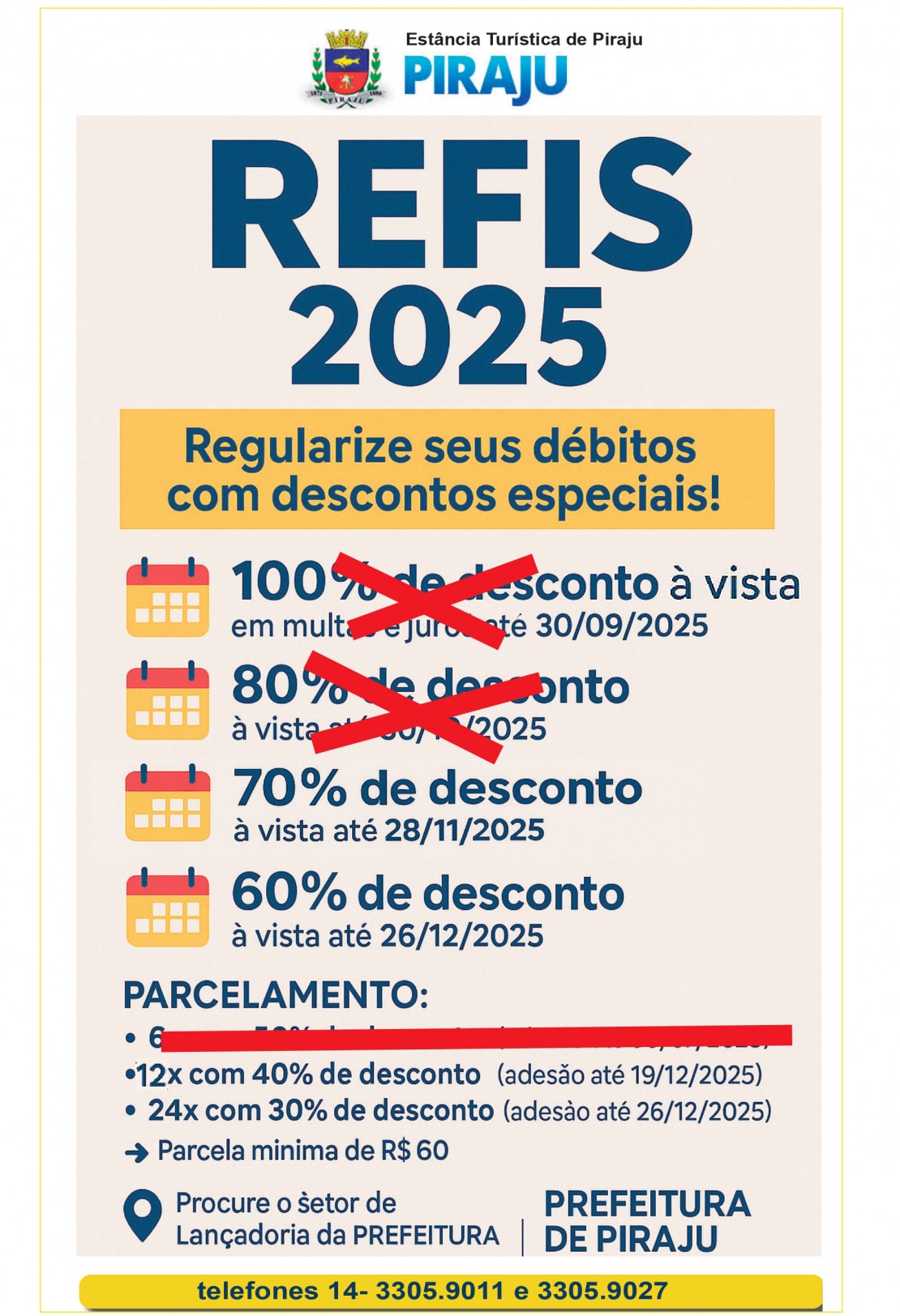 refiz a partir do dia 25/07