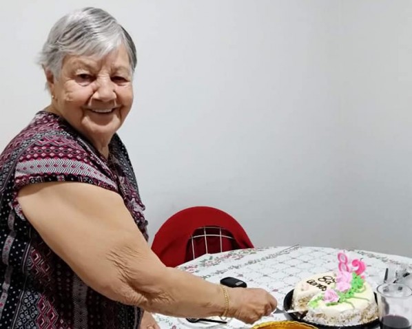 Nossa eterna Dona Maria do seu Oswaldo do Estadão, por sua neta Beatriz Dalla