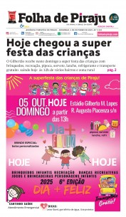 FOLHA DE PIRAJU 5 DE OUTUBRO DE 2025/ EDIÇÃO DIGITAL