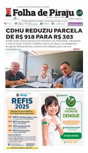 FOLHA DE PIRAJU 30 DE AGOSTO DE 2025 EDIÇÃO IMPRESSA