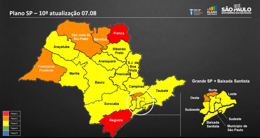 Piraju na fase amarela do plano SP reabre atividades não essenciais e até Igrejas