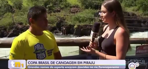 Luciano Sanches destaca Piraju na Copa Brasil de Canoagem em cobertura da TV TEM