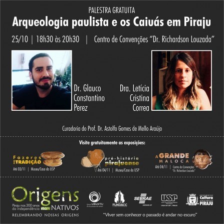 Palestra sobre  Arqueologia paulista  e Caiuás nesta terça, dia 25 em Piraju