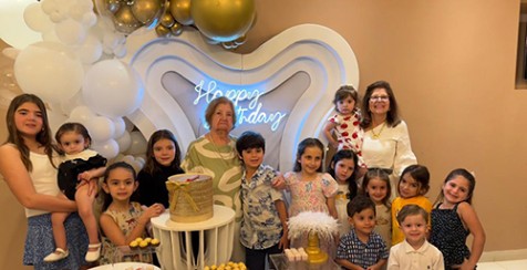 O ar que move dona Gina é o amor. 96 vezes amor.