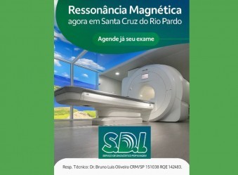 Ressonância: serviço inédito atende a cidade de Santa Cruz do Rio Pardo e também Piraju e região