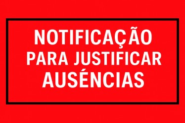 NOTIFICAÇÃO PARA JUSTIFICAR AUSÊNCIAS/PUBLICAÇÃO LEGAL