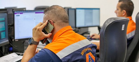 Defesa Civil faz alerta em celulares sobre chegada de ciclone extratropical no estado