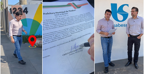 Cristiano Amorim cobra soluções da Sabesp para falta de água em Timburi