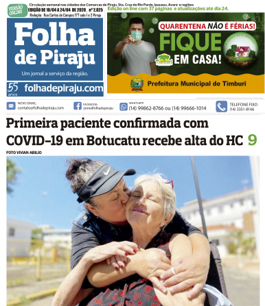 Primeira paciente com COVID 19 de Botucatu teve alta
