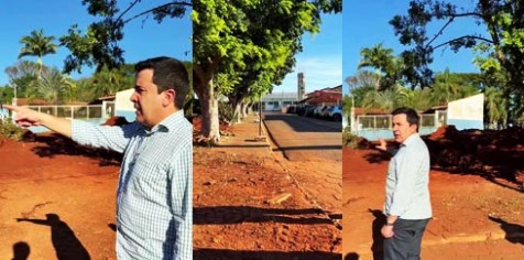 Timburi amplia estacionamentos e prepara nova avenida de acesso ao Centro de Saúde