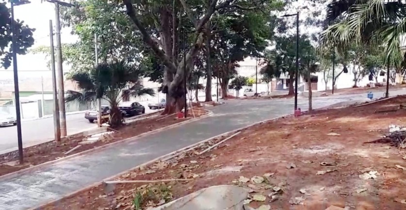 Praça principal da Jurumirim é revitalizada pela Prefeitura de Piraju