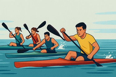 Atletas de Piraju disputam o Brasileiro de Canoagem Velocidade e Paracanoagem em Lagoa Santa