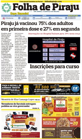 Folha edição online já está sendo transmitida e está disponível  aqui no Portal