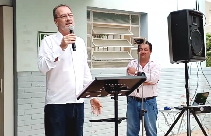 Gervásio Pozza, diretor de Cultura contou histórias sobre a imagem de São Sebastião  dia 20