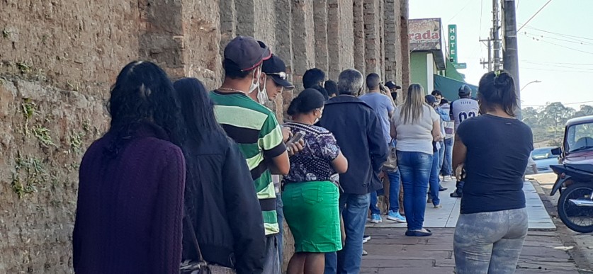 Filas em agências : 