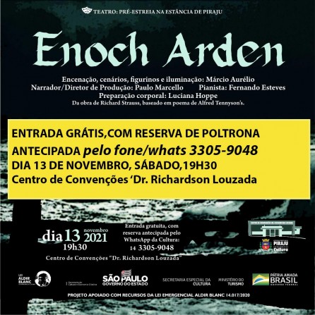 Hoje tem Márcio Aurélio em pré-estreia de espetáculo às 19h30 no Centro de Convenções