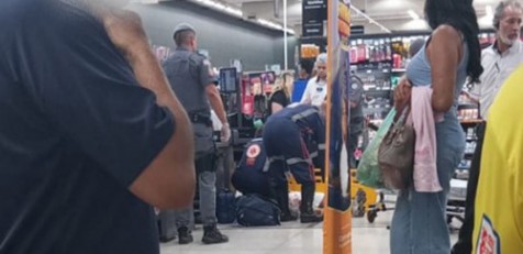 Homem é baleado dentro de supermercado em Marília