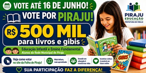 Vote e ajude Piraju conseguir recursos de R$ 500 mil em emenda participativa. Veja o passo a passo.