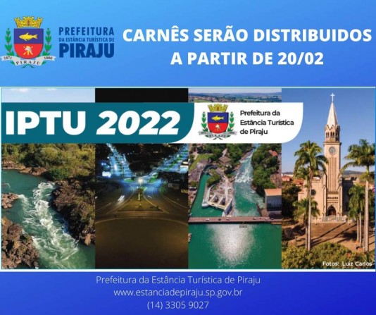 PREFEITURA COMEÇA  A DISTRIBUIÇÃO DE CARNÊS DE IPTU NESTE MÊS.