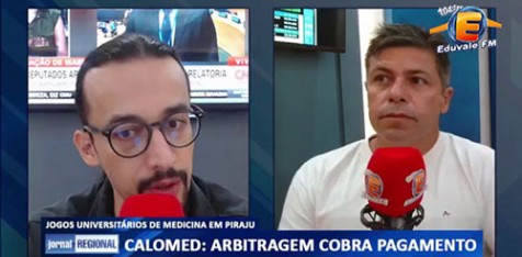 Luciano Sanches falou à Eduvale FM sobre calote a árbitros da Calomed envolvendo Leandro Fonseca