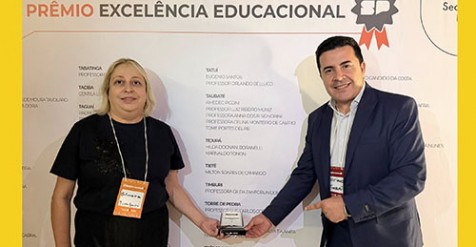 EDUCAÇÃO DE TIMBURI CONQUISTA PRÊMIO DE EXCELÊNCIA NO ESTADO
