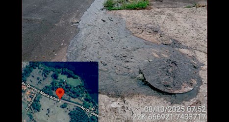 Vazamento em elevatória da Sabesp polui o Rio Paranapanema em Piraju