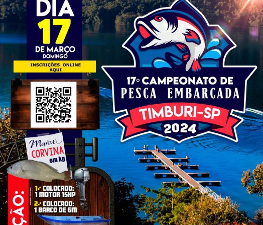 TIMBURI  NESTE DOMINGO (17/03) TEM CAMPEONATO DE PESCA EMBARCADA