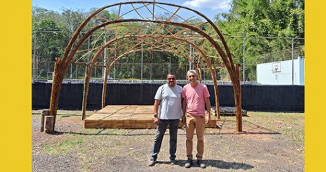 AABB Piraju recebe Marcos Pimenta representante da FENABB