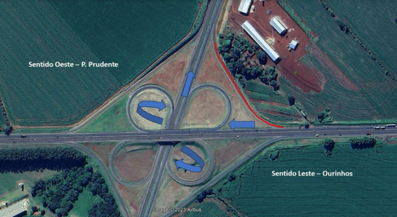 Acesso do “Trevão”, em Ourinhos, terá  mudança no tráfego nesta semana; veja alternativas