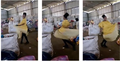 Um vestido, uma dança, a alegria e a força de quem transforma o que a cidade descarta