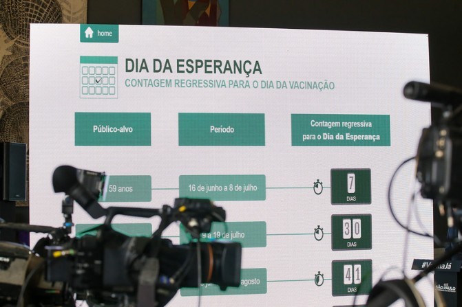 SP antecipa 15 dias para vacinação geral do Covid 19.Veja link para cadastramento e coletiva