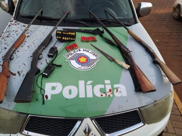 Policia Ambiental apreendeu armas e munição pesada de caçadores neste fim de semana